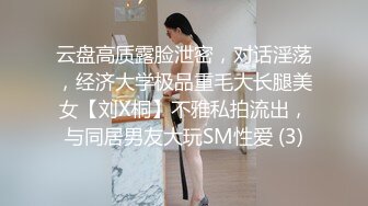 云盘高质露脸泄密，对话淫荡，经济大学极品重毛大长腿美女【刘X桐】不雅私拍流出，与同居男友大玩SM性爱 (3)