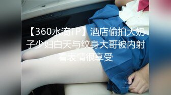 【360水滴TP】酒店偷拍大奶子少妇白天与纹身大哥被内射看表情很享受