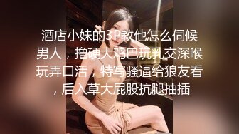 酒店小妹的3P教他怎么伺候男人，撸硬大鸡巴玩乳交深喉玩弄口活，特写骚逼给狼友看，后入草大屁股抗腿抽插