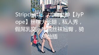 Stripchat站，尤物女神【JyPope】丝袜大长腿，私人秀，假屌乳交，半脱丝袜翘臀，骑乘抽插